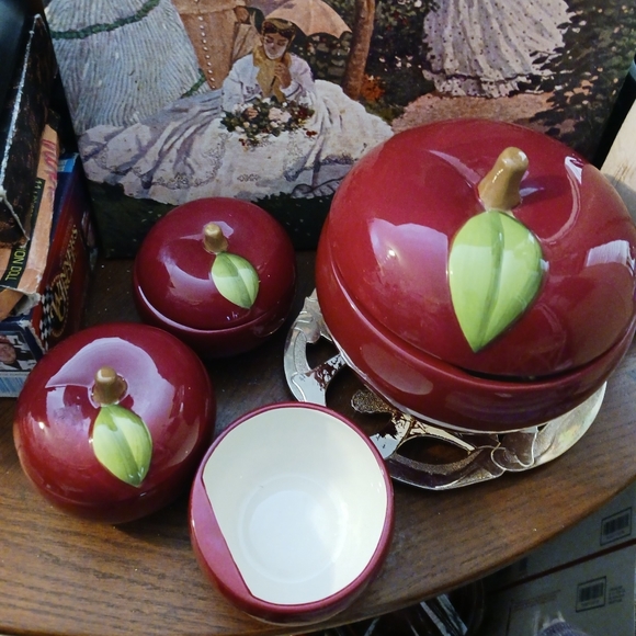 🍎RARE VINTAGE Apple  Fresh Temp-tations  Ovenware Serving Ware🍎Gift it. 🎁 - Picture 8 of 16